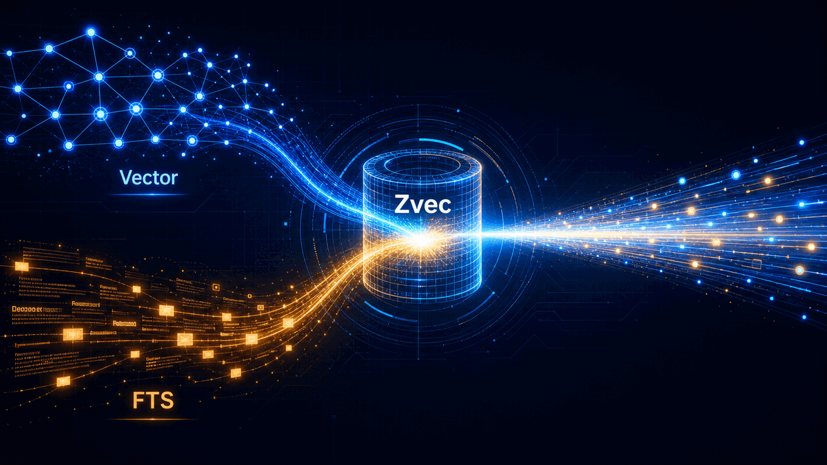 When Vectors Meet Keywords: The Design and Implementation of Zvec Native Full-Text Search